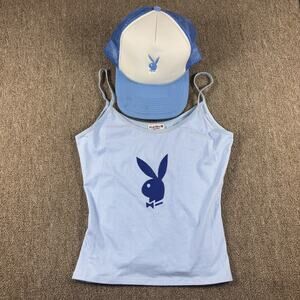 Vi Tage Playboy Cami Hat Combo NWT Snap Back Blue Small USA